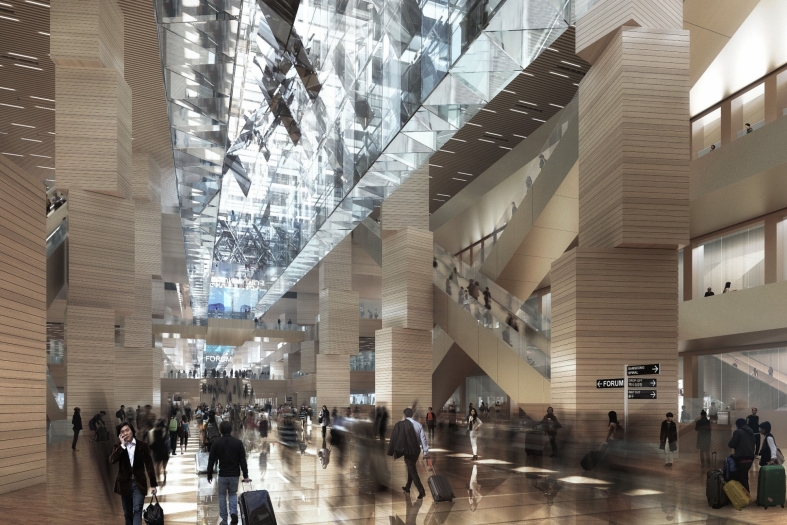 Lightwalk - Gangnam International Transit Center, Seoul design by Dominique Perrault Architecture