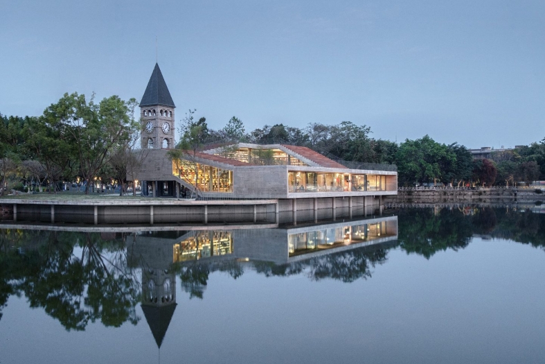 Mengzi NSAU Bookstore of Librairie Avant-Garde design by ZAO - Zhang Ke Architecture Office