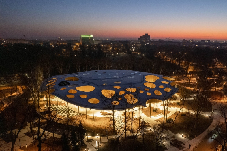 House of Music Hungary design by Sou Fujimoto 
