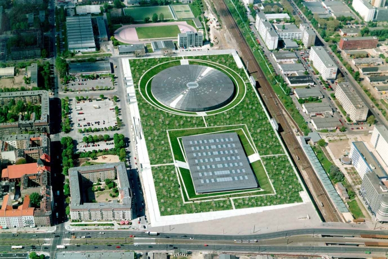 Berlin’s Olympic Velodrome and Swimming Pool design by Dominique Perrault Architecte, APP & Rolf Reichert 