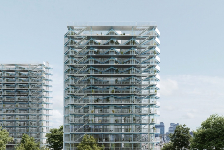 Gandhi social housing design by jo taillieu architecten, BRUTHER