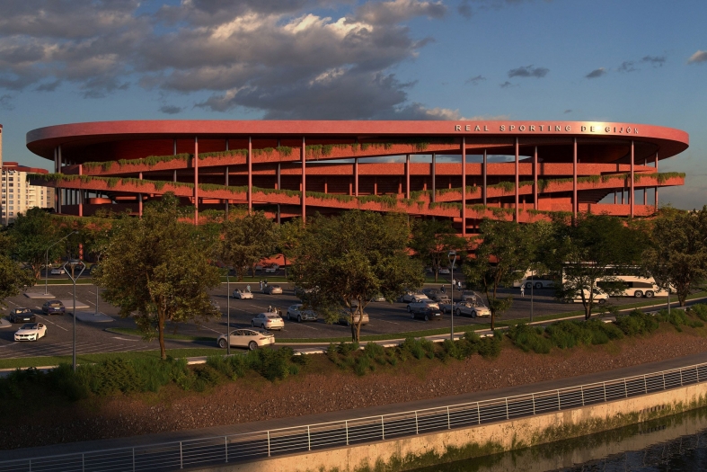El molinón Stadium design by Sordo Madaleno