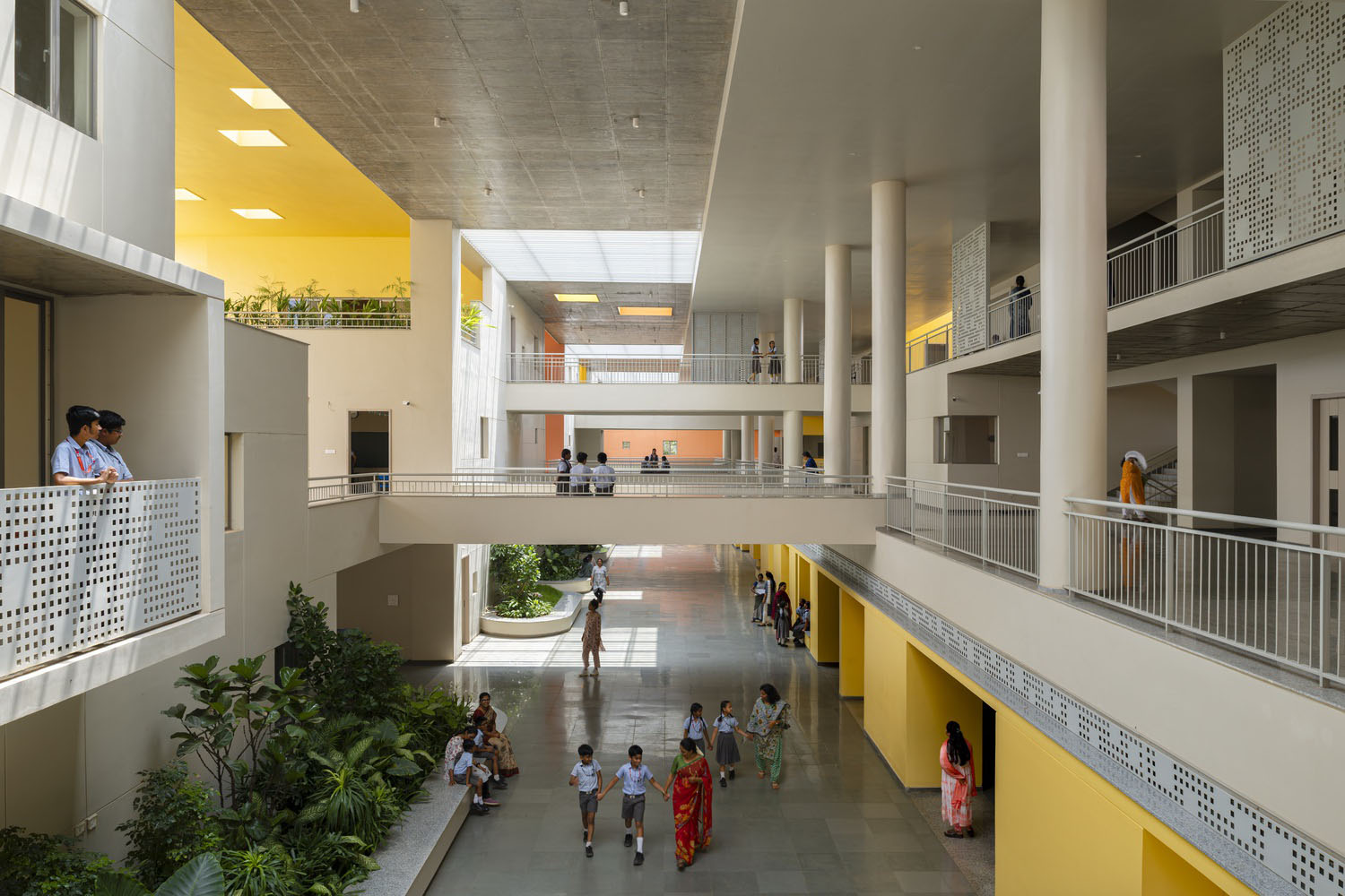 Rainbow International School design by Spacefiction studio