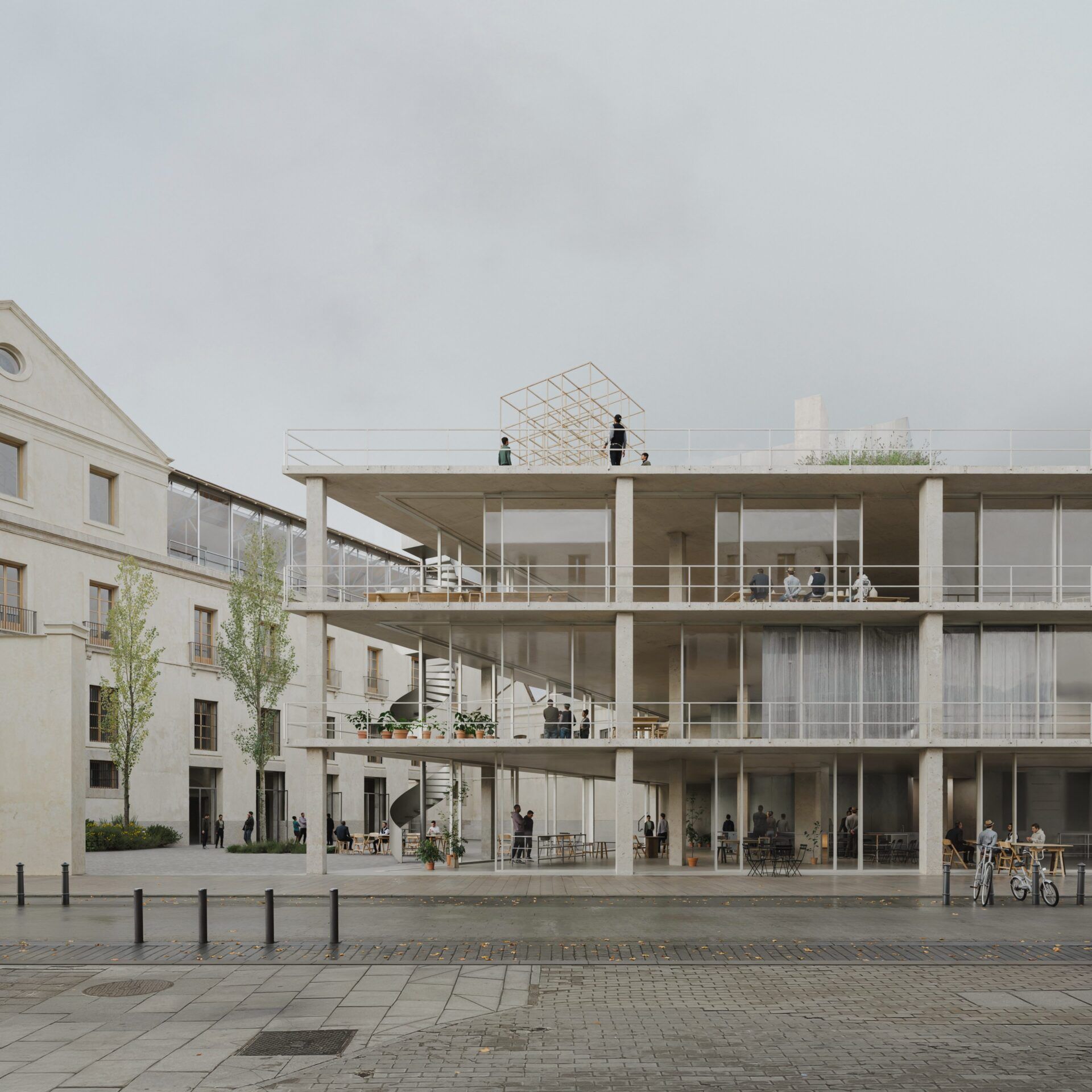 Tabacalera - Arts residencies & production centre design by Frade Arquitectos & Arrhov Frick