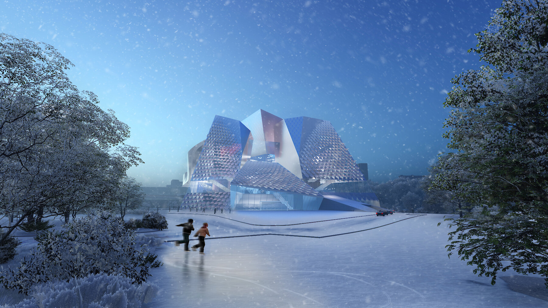 Kemerovo Museum and Theater Complex design by COOP HIMMELB(L)AU Wolf D. Prix & Partner 