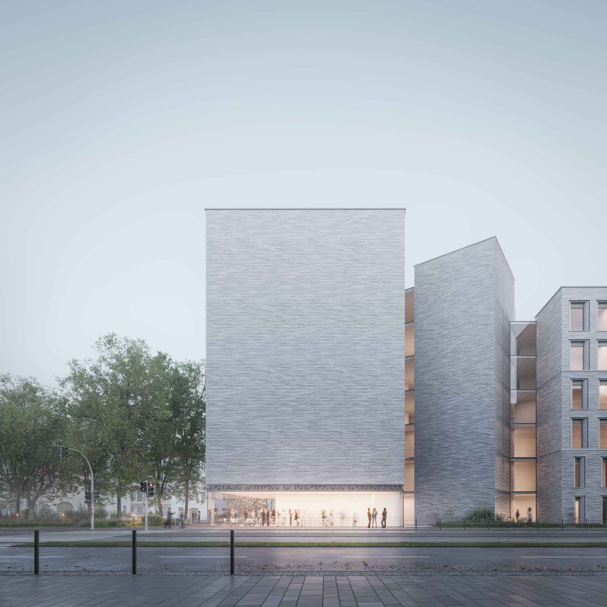 Ignacy Jan Paderewski Academy of Music in Poznań design by WXCA