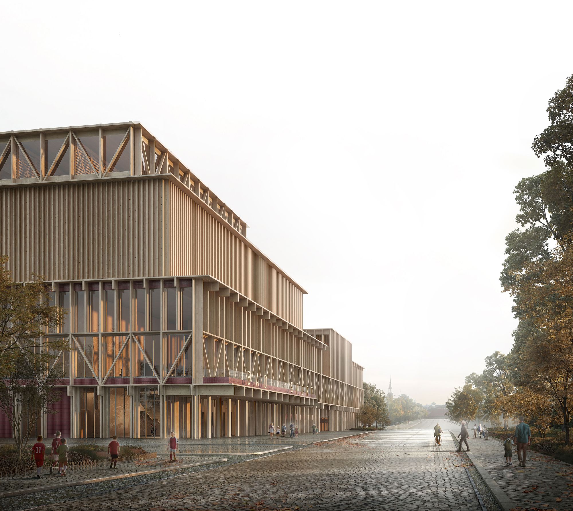 New Central Bath and Sports Facility design by Hermansson Hiller Lundberg Arkitekter 