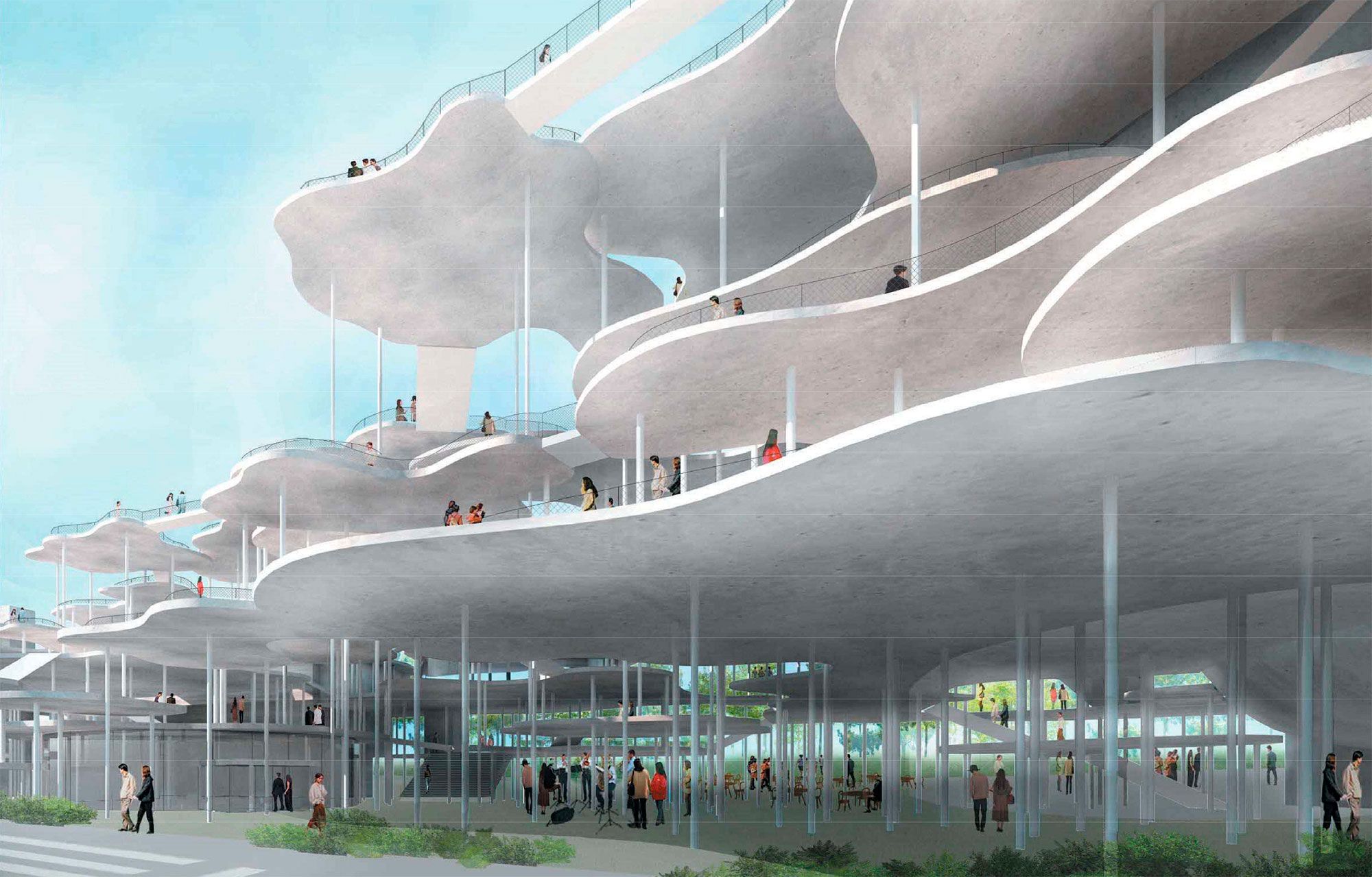 Tokushima Cultural Arts Hall design by Junya Ishigami & Associates